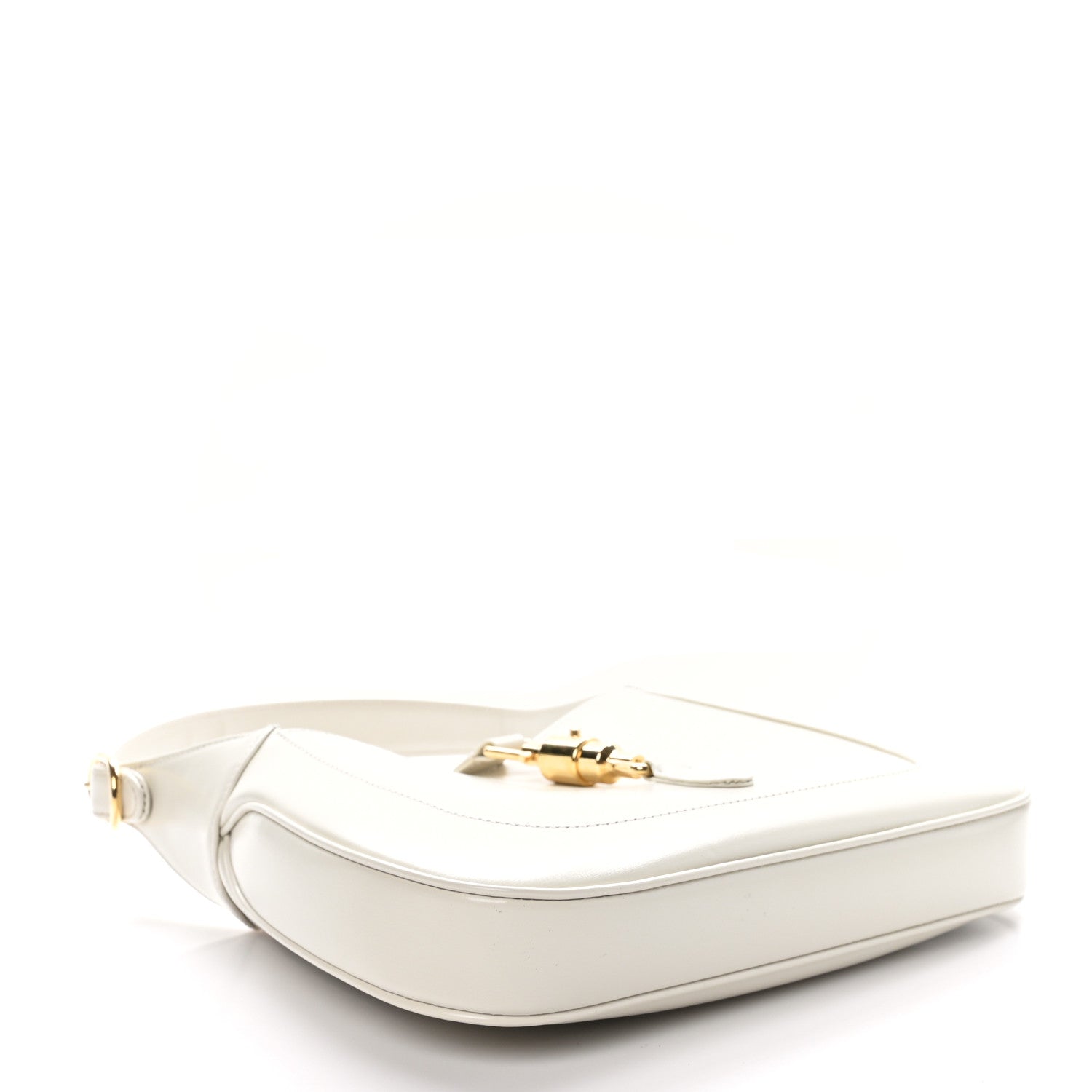 Gucci Boarded Dyana Lux Calfskin Small Jackie 1961 Hobo Mystic White 4 of 10