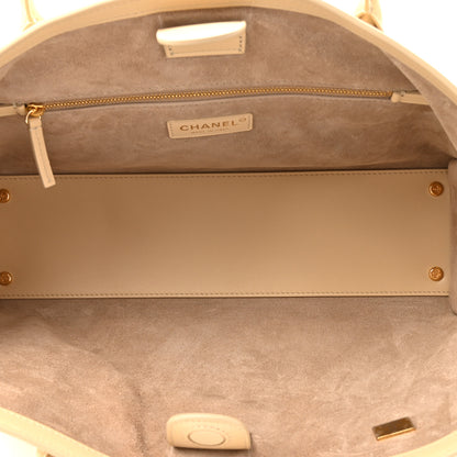 Chanel Calfskin Archetype Small Shopping Tote Beige 5 of 12