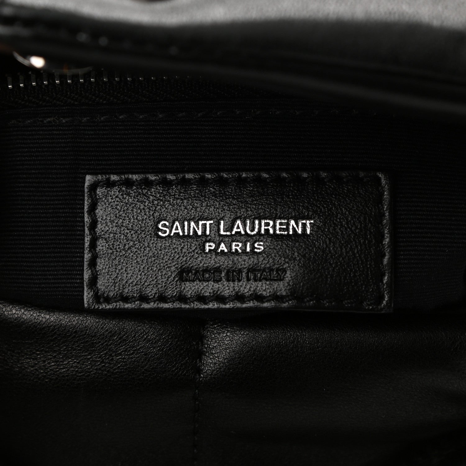 Saint Laurent Lambskin Quilted Small Loulou Puffer Monogram Chain Satchel Black 5 of 9