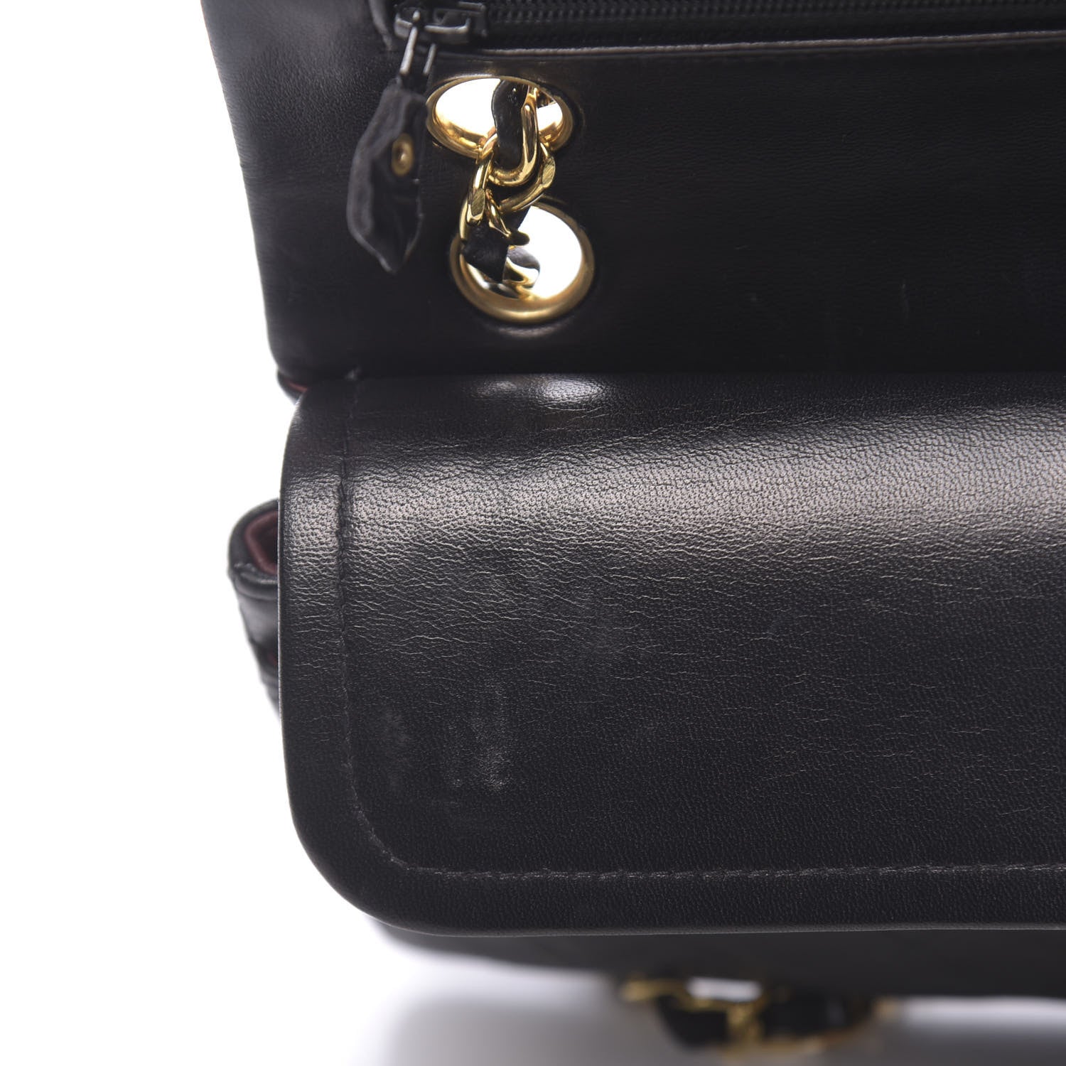 Chanel Lambskin Quilted Small Double Flap Black 14 of 17