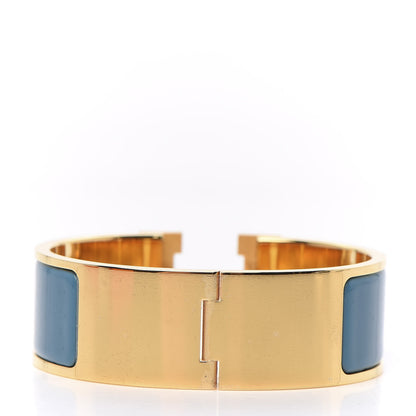 Hermes Enamel Wide Clic Clac H Bracelet PM Bleu Indien 3 of 6