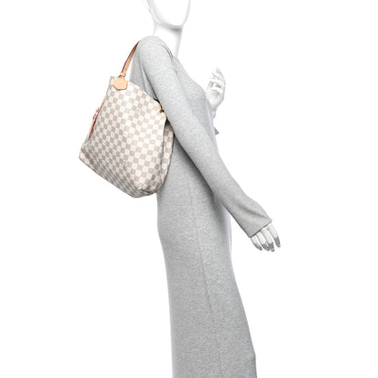 Louis Vuitton Damier Azur Graceful PM Rose Ballerine 2 of 9
