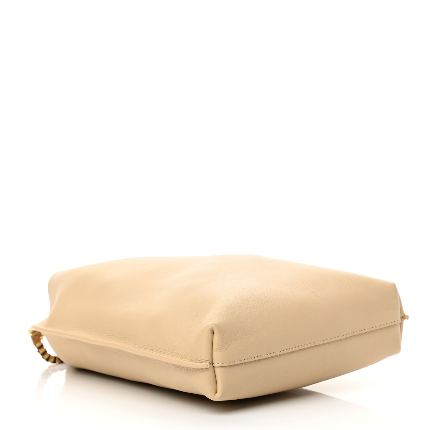SAINT LAUREN Smooth Calfskin Small Suzanne Hobo Ivory Natural