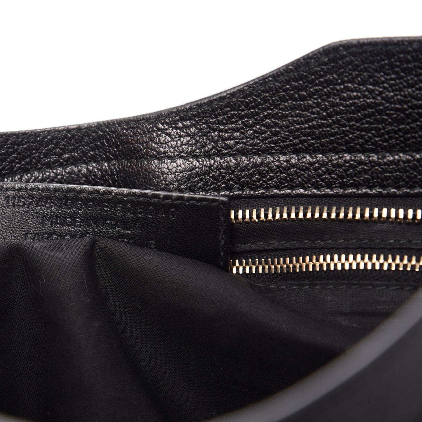 Chevre Gold Metallic Edge Hardware City Black
