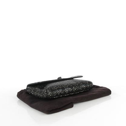 Bottega Veneta Goatskin Laser Cut Pouch Black 4 of 8