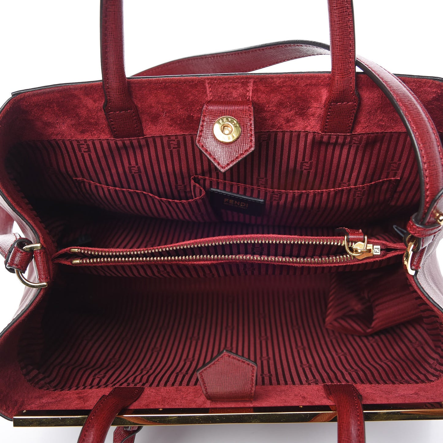 Vitello Elite Regular 2Jours Tote Rosso Scuro Ciliegia