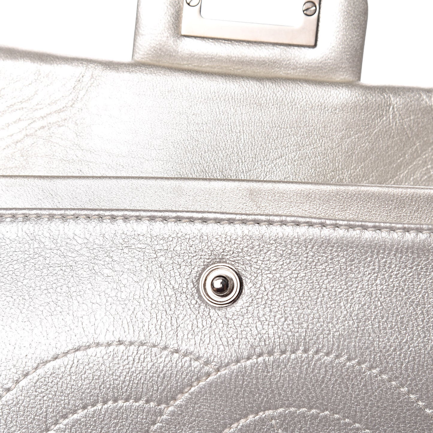 Metallic Lambskin 2.55 Reissue 225 Flap Pale Gold