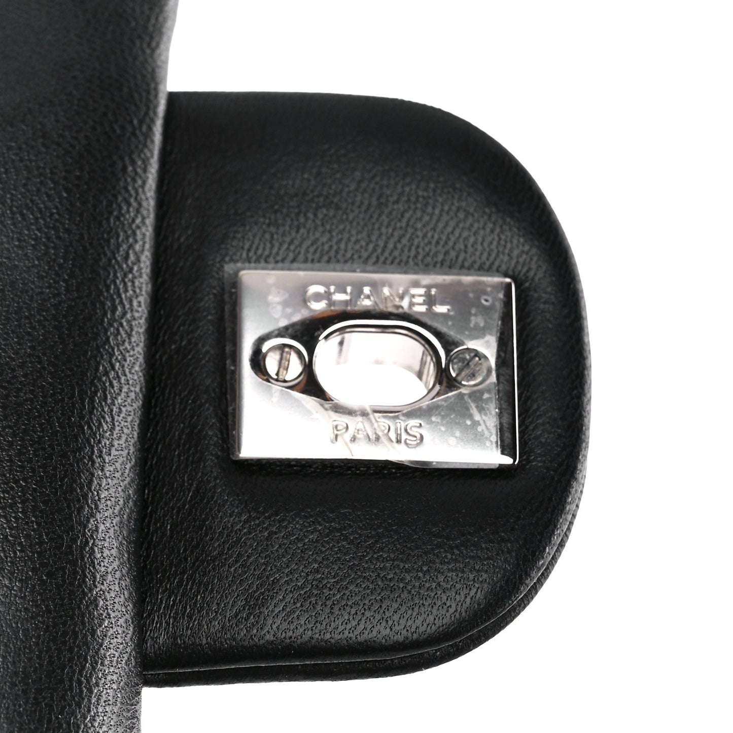Lambskin Quilted Mini Rectangular Flap Black