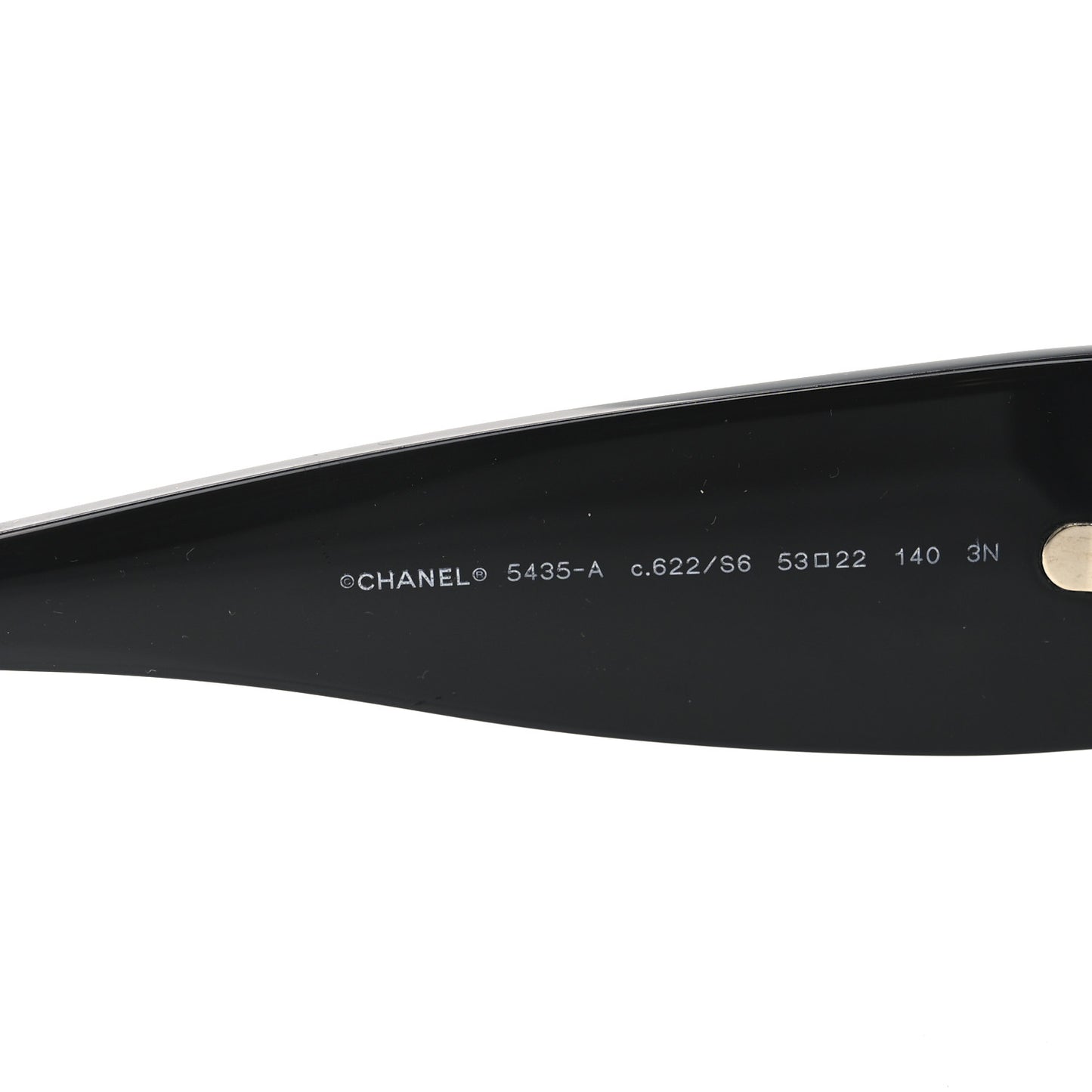 Acetate Rectangle Sunglasses 5435-A Black