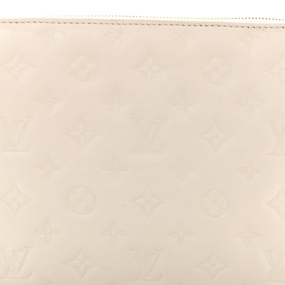 Louis Vuitton Lambskin Embossed Monogram Coussin PM Beige Cream 7 of 9
