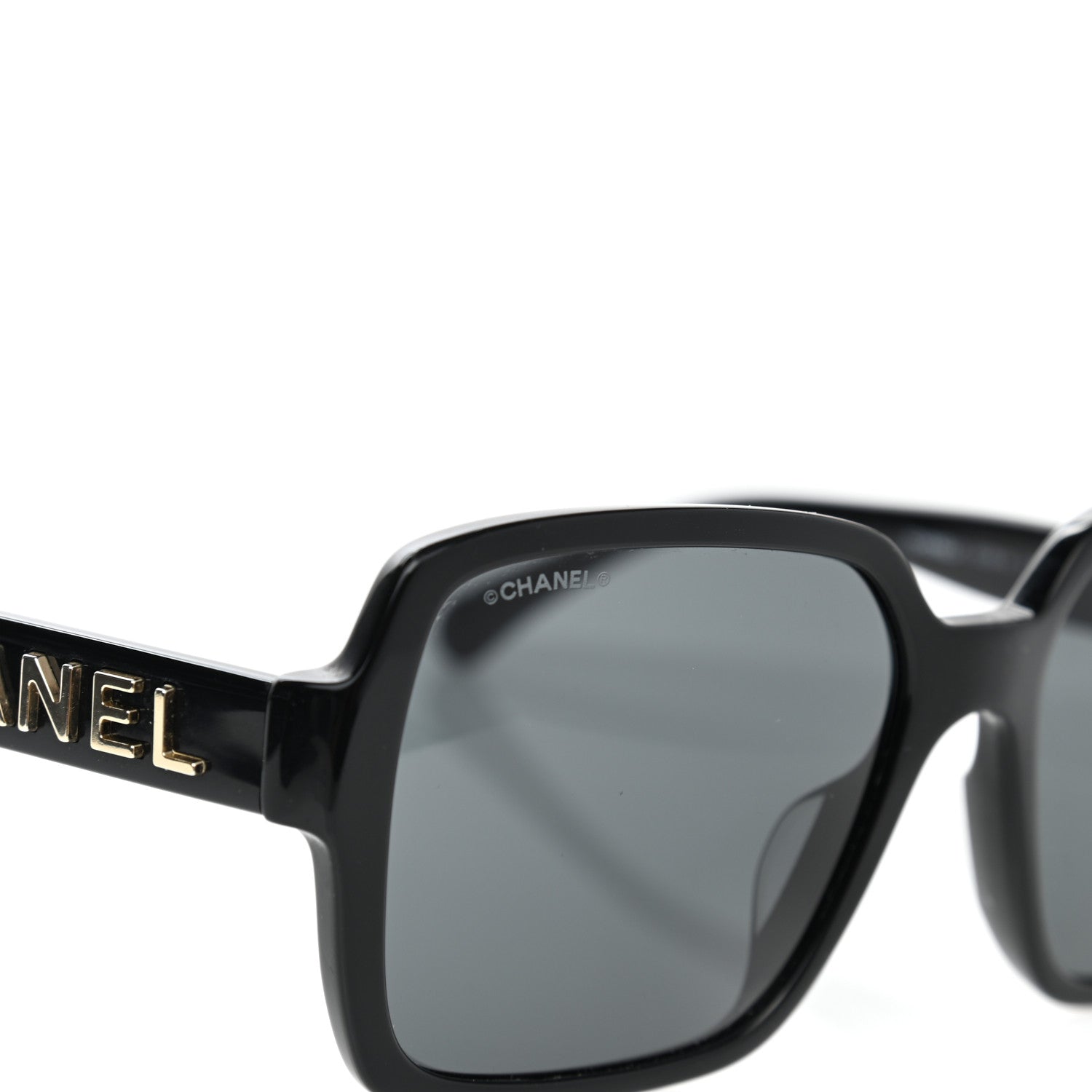 Chanel Acetate Polarized Square Sunglasses 5408 Black 9 of 11