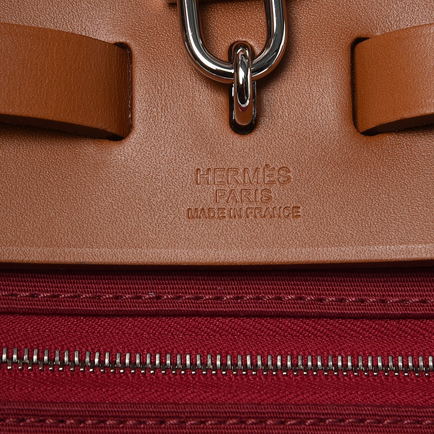 Hermes Vache Hunter Toile Herbag Zip 31 PM Rubis 7 of 9
