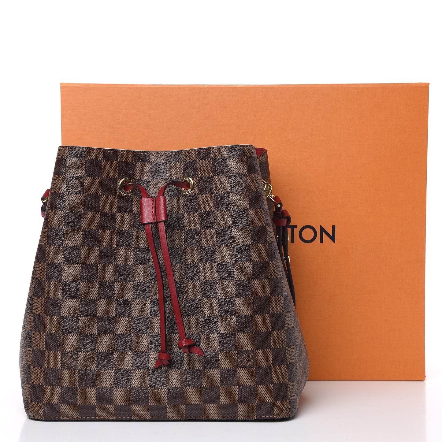Damier Ebene Neonoe MM Cherry Berry