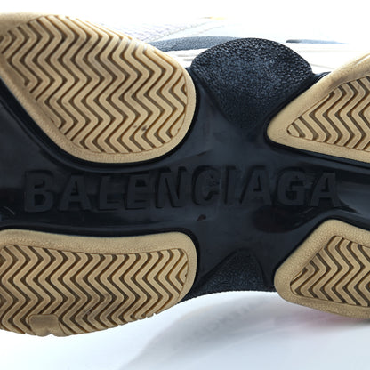Balenciaga Mesh Nubuck Womens Triple S Sneakers 37 White Gris Jaune Rose 6 of 21