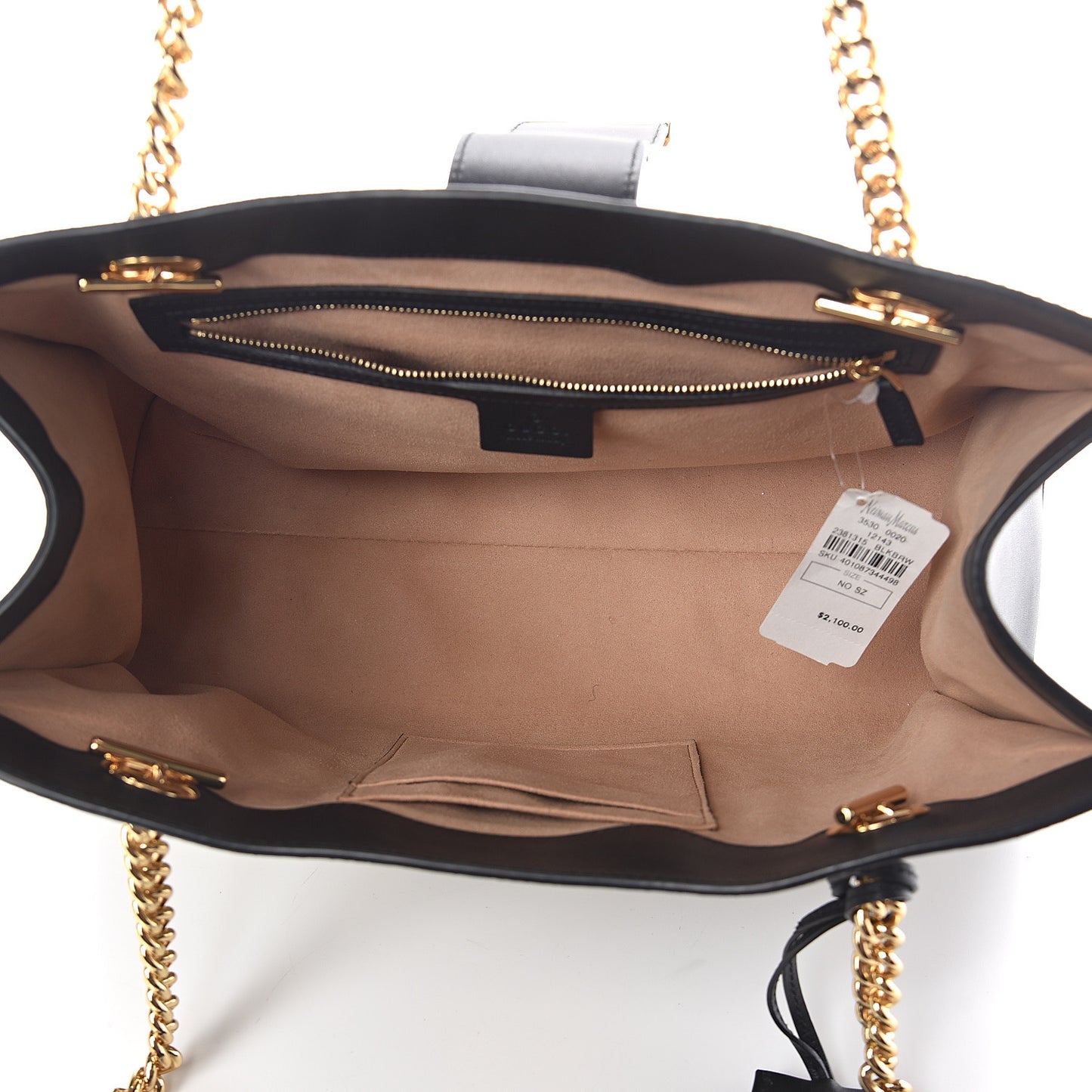 GG Supreme Monogram Bees Medium Padlock Tote Beige Oro Black