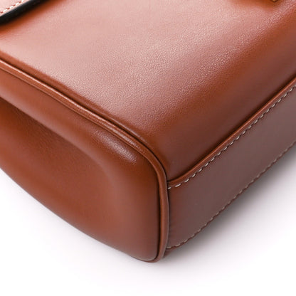 Celine Calfskin Mini 16 Top Handle Bag Tan 10 of 11