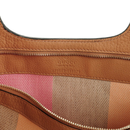 Gucci Calfskin Medium Bamboo Daily Shopper Camelia 6 of 6