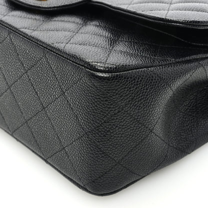 Chanel Caviar Quilted Jumbo Double Flap Black 10 of 12