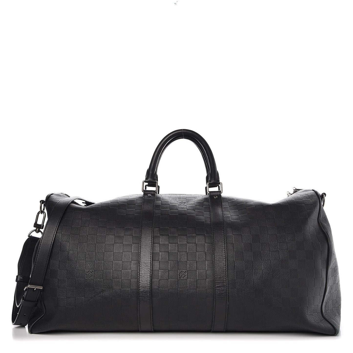 Damier Infini Keepall Bandouliere 55 Onyx
