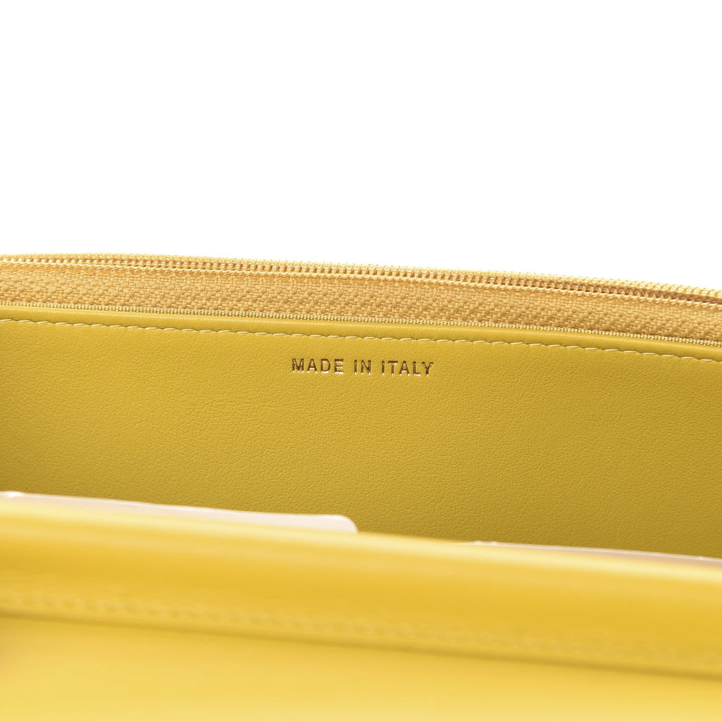 Caviar Chevron Quilted Boy Wallet On Chain WOC Yellow