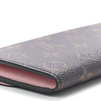 Louis Vuitton Monogram Emilie Wallet Rose Ballerine 9 of 10