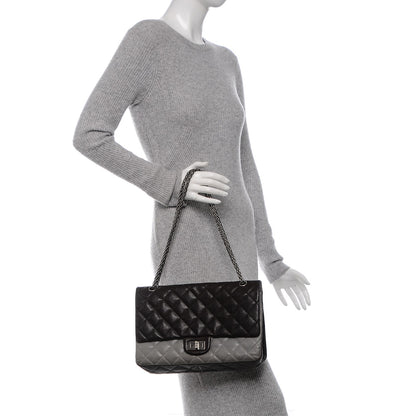Chanel Caviar Iridescent Calfskin 2.55 Reissue 227 Flap Brown Grey 2 of 8