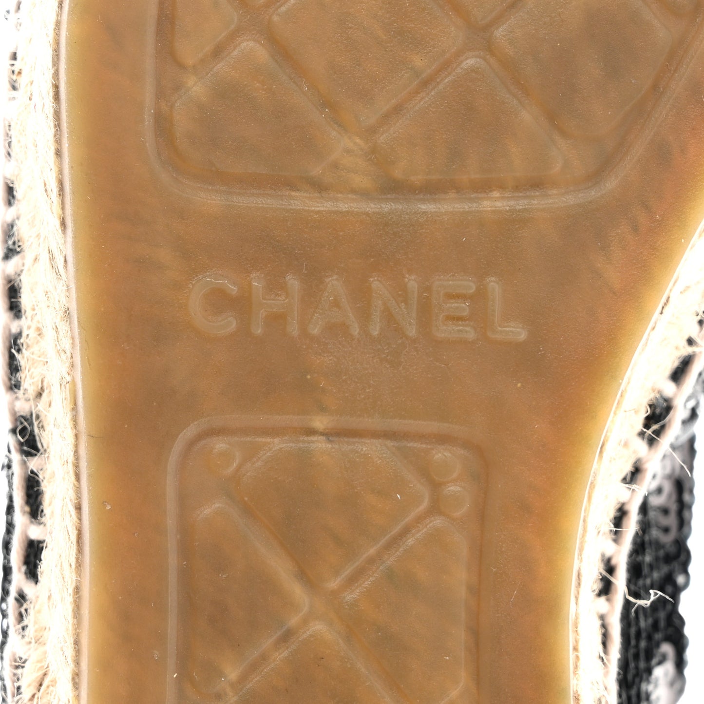 Patent Sequin CC Espadrilles 38 Black