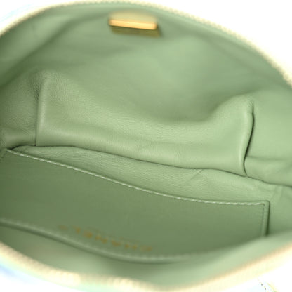Chanel Gradient Metallic Lambskin Quilted Walking Mood Waist Bag Fanny Pack Pink Purple Green 5 of 12