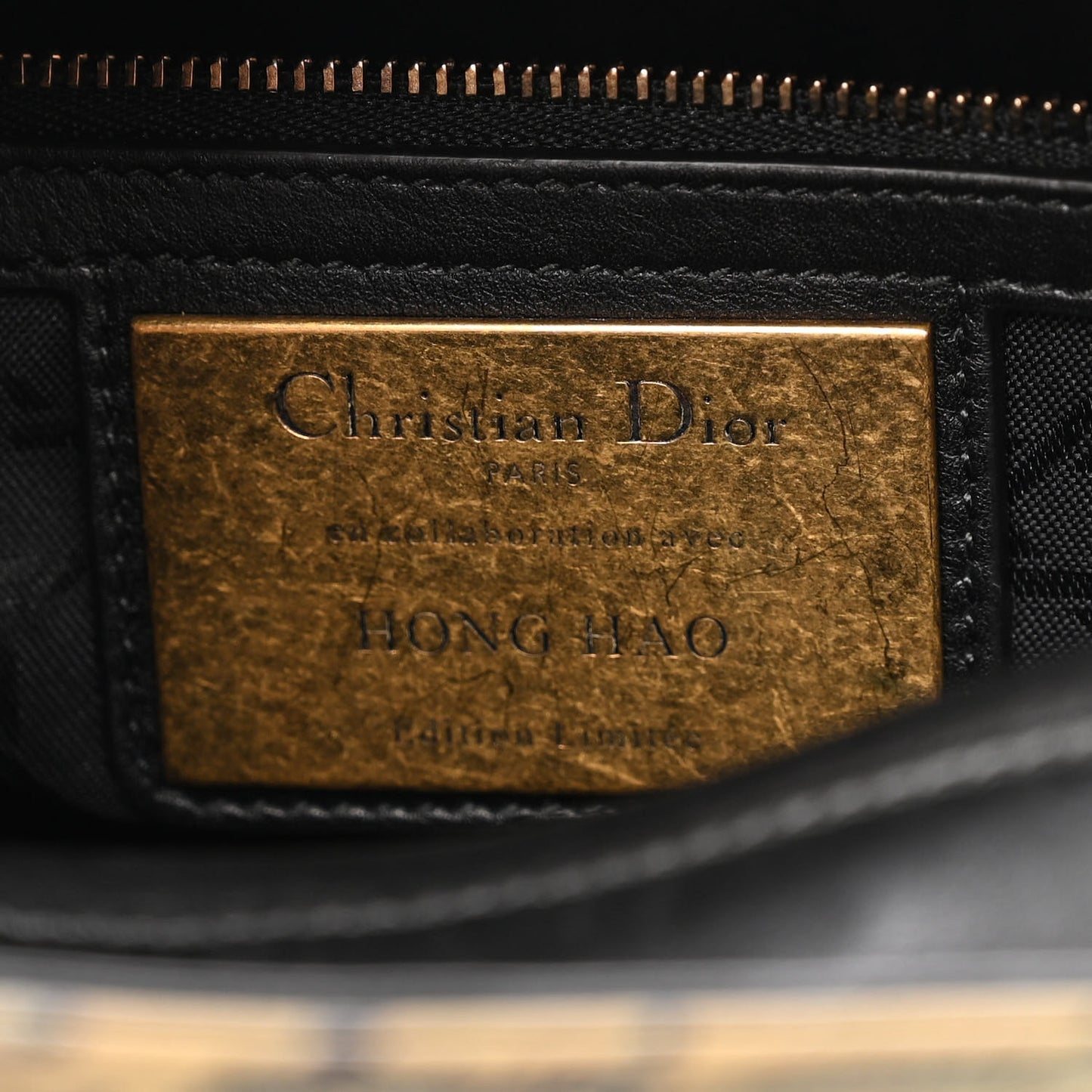 Calfskin New World Physical Print Studded Medium Lady Dior Multicolor