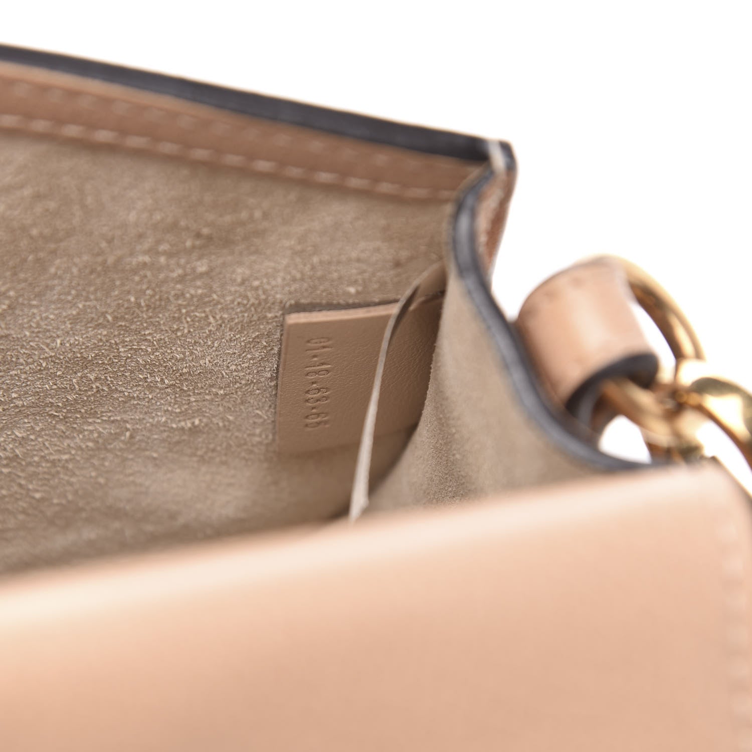 Chloe Calfskin Suede Small Nile Bracelet Bag Biscotti Beige 7 of 11