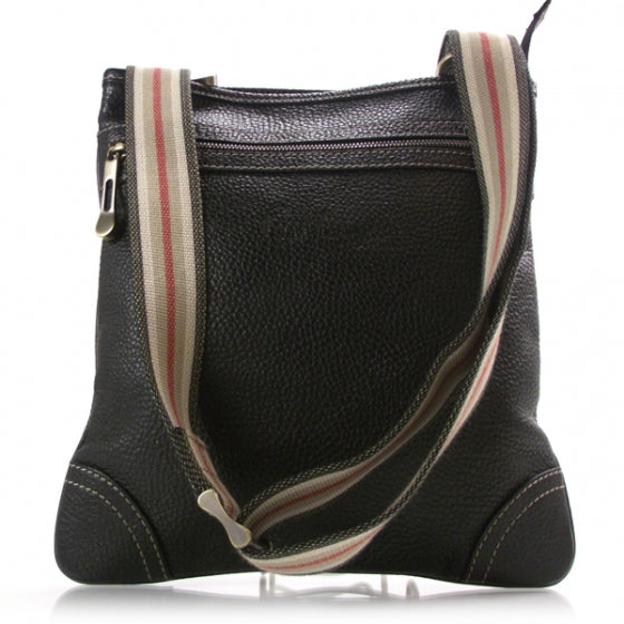 Burberry Prorsum Textured Leather Crossbody Bag Black 1 of 10