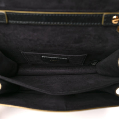 Fendi Vitello Liberty Scalloped Studded Small Kan I Shoulder Bag Black 5 of 16