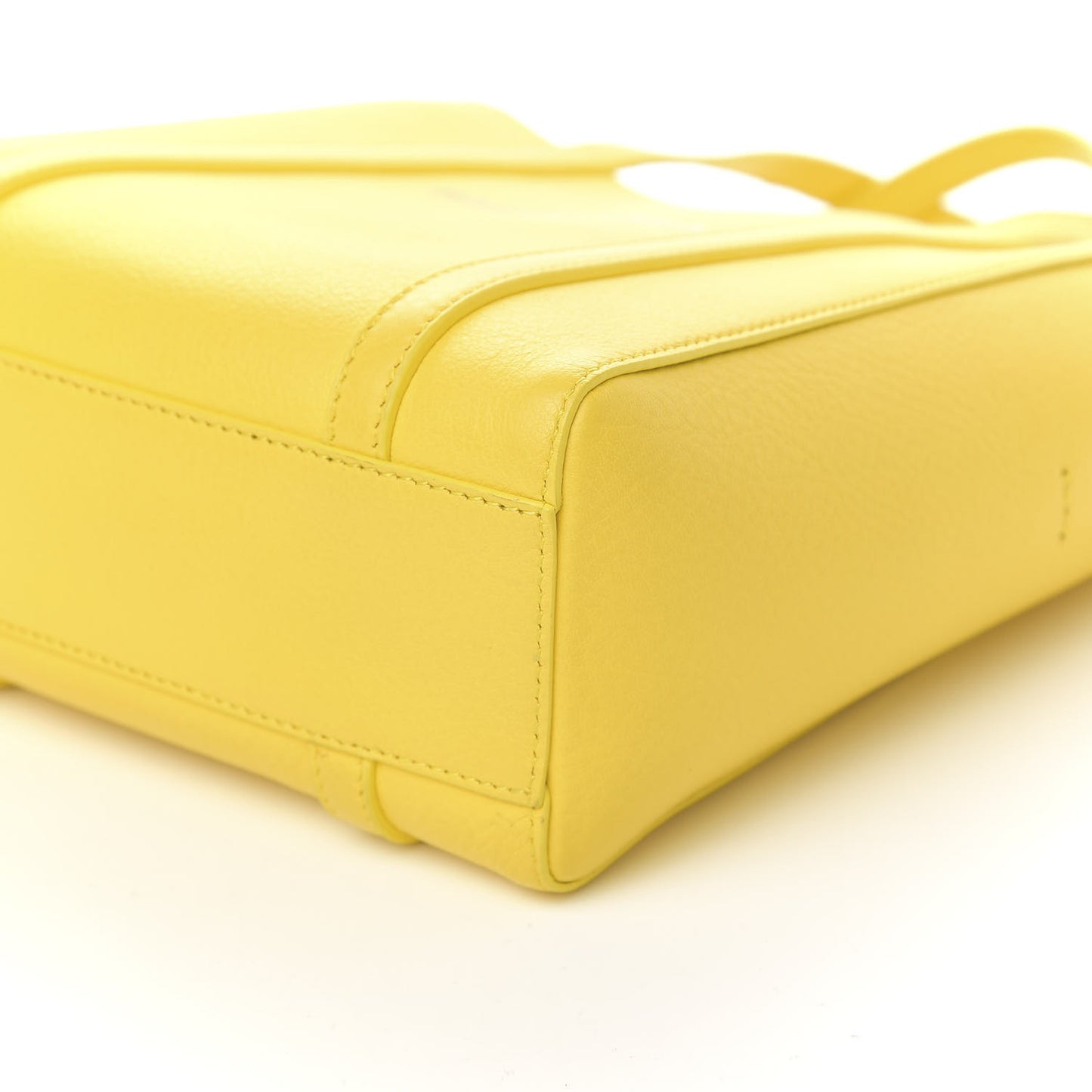 Smooth Calfskin Logo XXS Everyday Tote Jaune Soleil Black