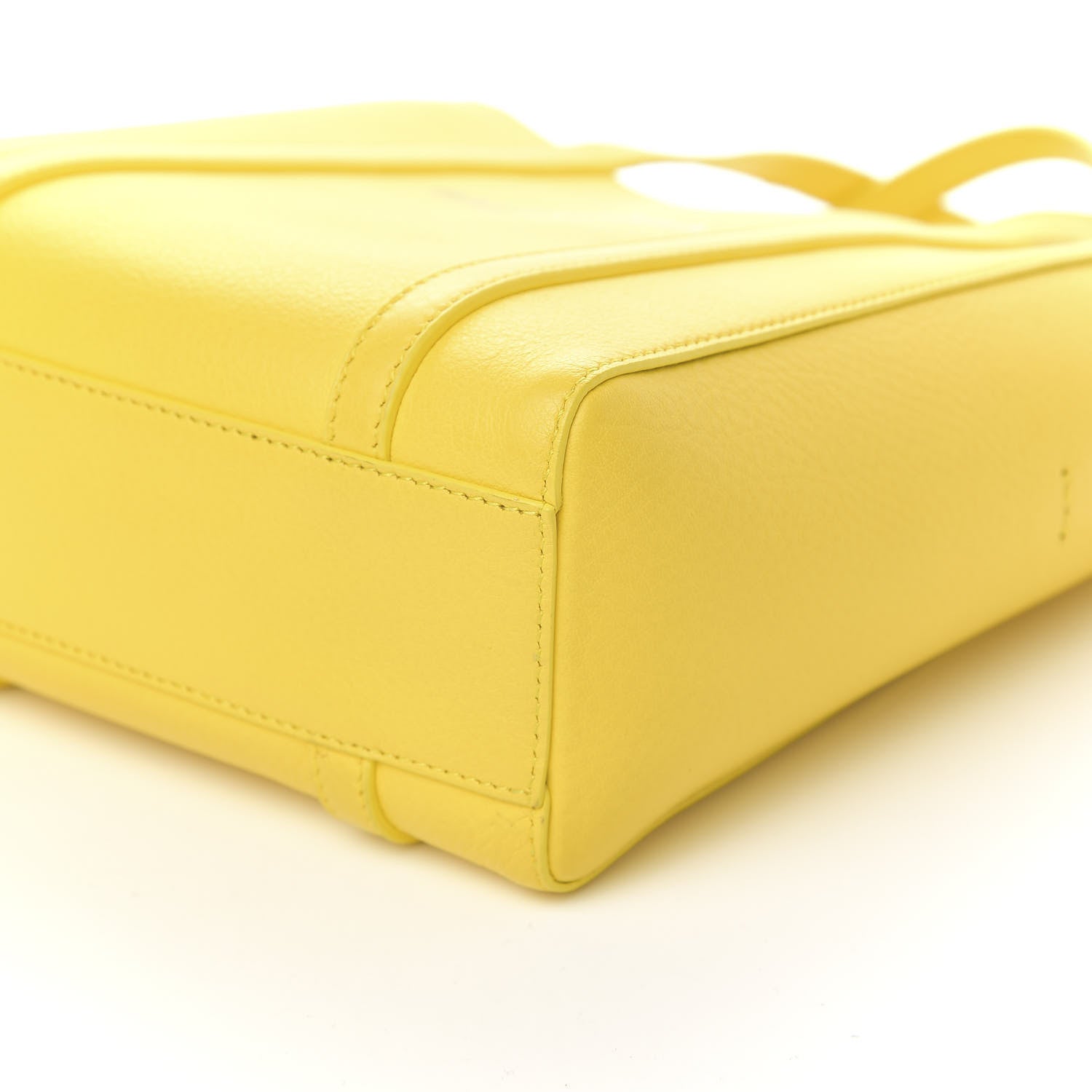 Balenciaga Smooth Calfskin Logo XXS Everyday Tote Jaune Soleil Black 9 of 10