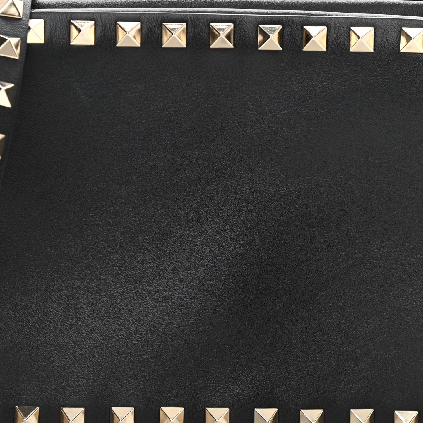 Calfskin Rockstud Camera Crossbody Bag Black