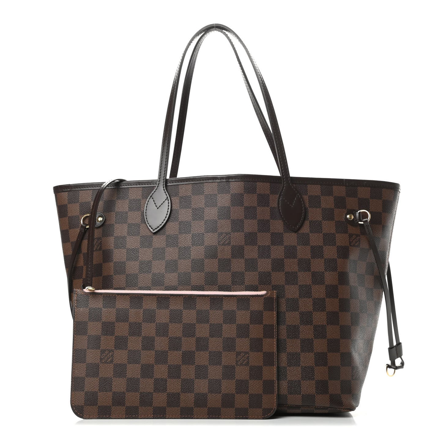 Damier Ebene Neo Neverfull MM Rose Ballerine