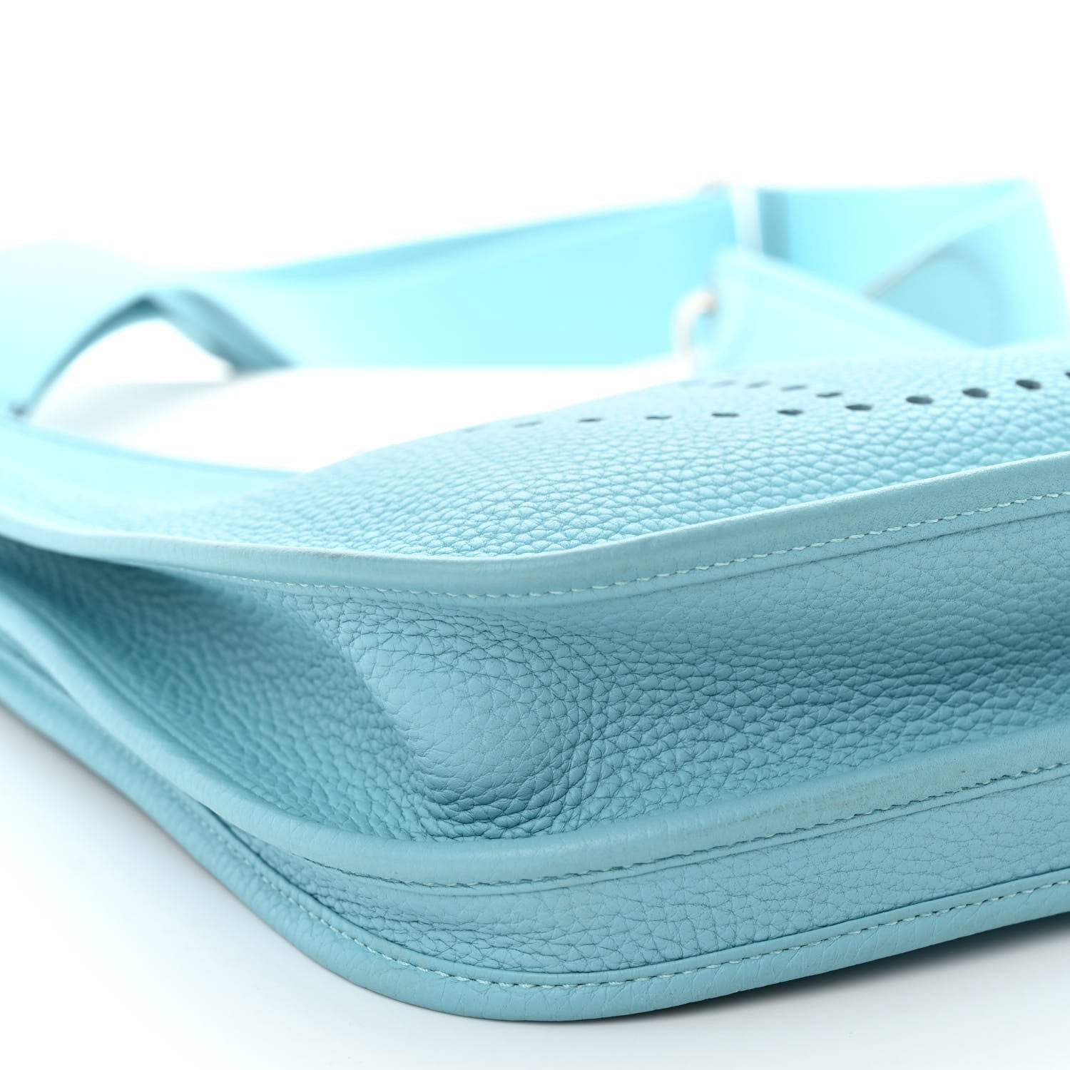 Hermes Taurillon Clemence Evelyne III PM Bleu Atoll 8 of 9