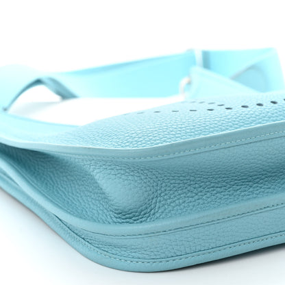 Hermes Taurillon Clemence Evelyne III PM Bleu Atoll 8 of 9