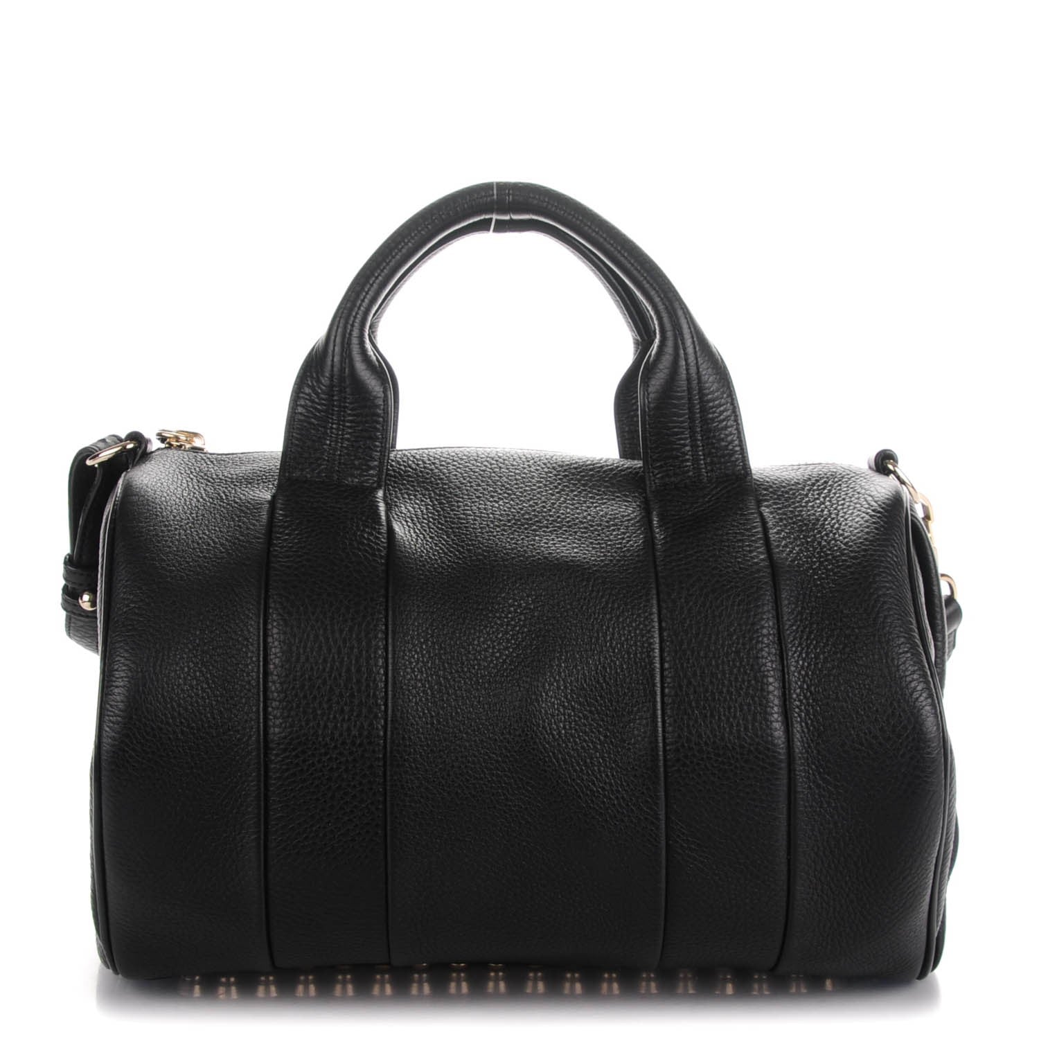 Alexander Wang Pebbled Lambskin Rocco Black Pale Gold Hardware 1 of 7