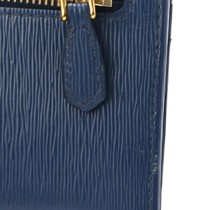 Prada Vitello Move Bi-Color Continental Flap Travel Wallet Bluette Astrale 17 of 18