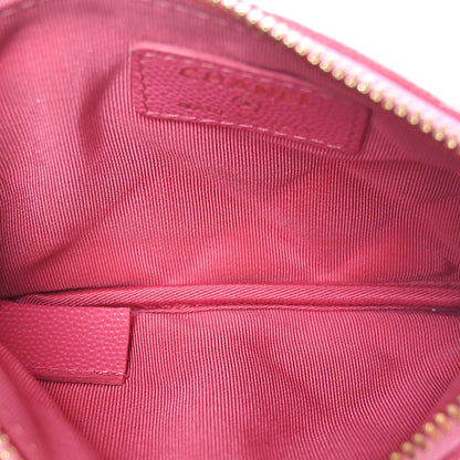 Chanel Caviar Quilted Small Cosmetic Case Pink 7 of 11