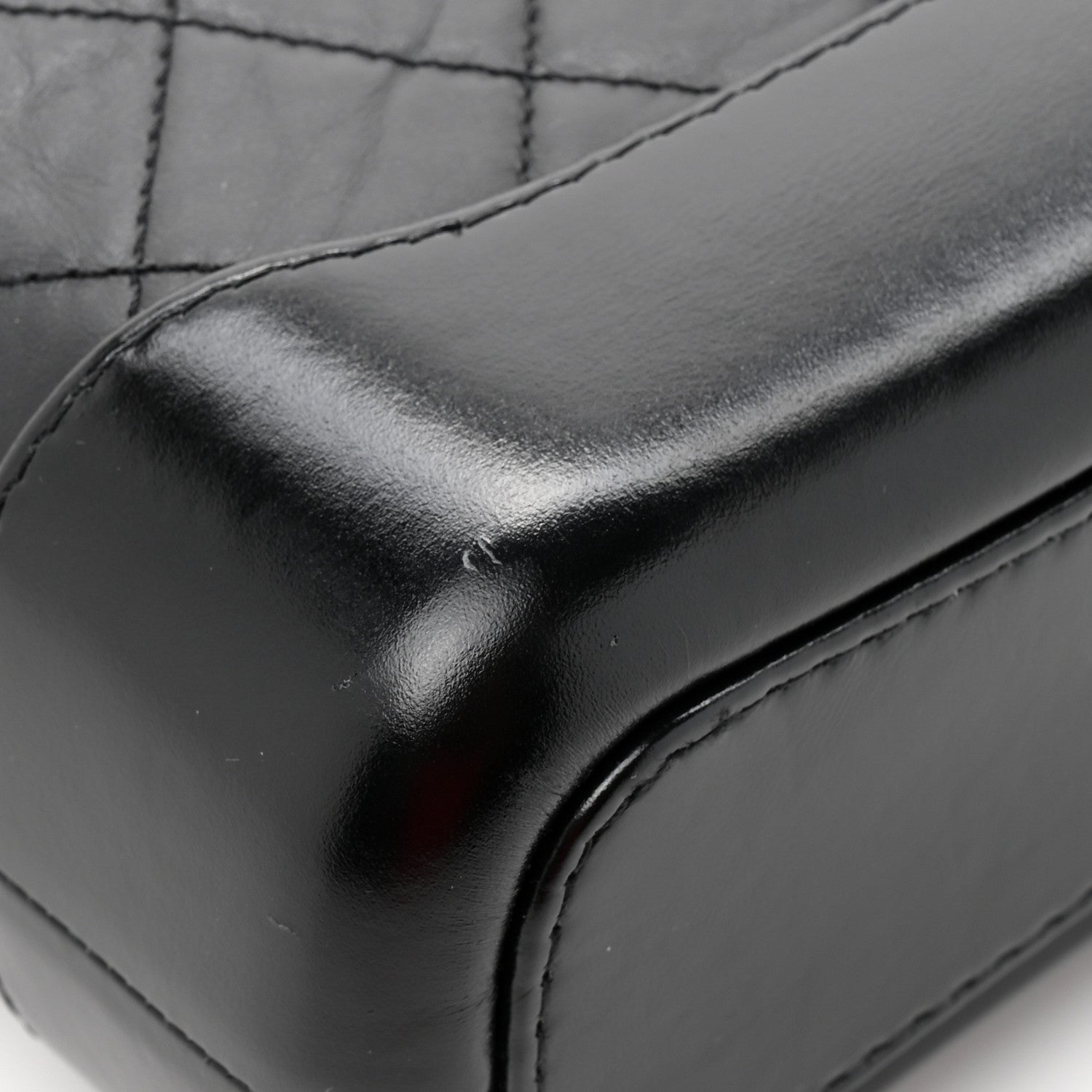 Chanel Aged Calfskin Quilted Small Gabrielle Hobo Black 12 of 14