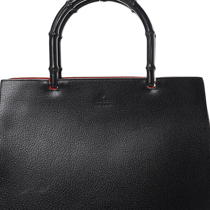 Gucci Cinghiale Bamboo Tote Black 9 of 16