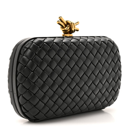 Bottega Veneta Nappa Intrecciato Knot Clutch Black 3 of 7