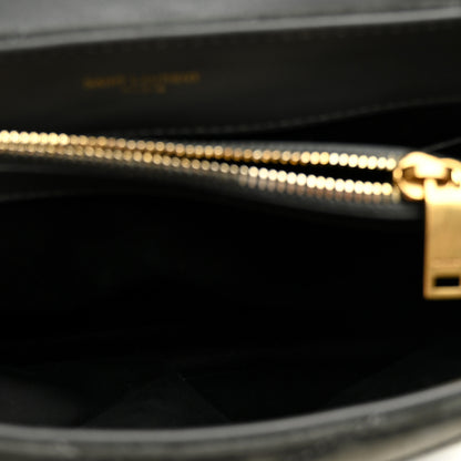 Saint Laurent Suede Calfskin Y Quilted Monogram Small Loulou Chain Satchel Storm 5 of 10