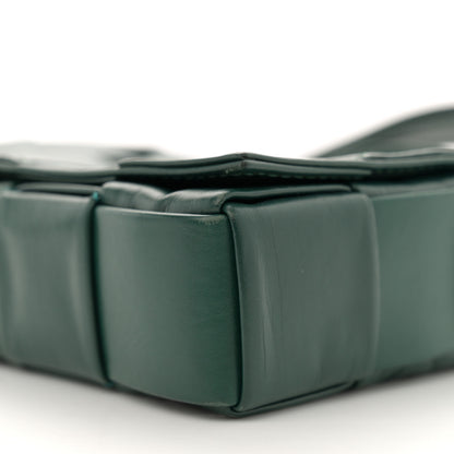 Bottega Veneta Paper Calfskin Maxi Intreccio Small Cassette Crossbody Bag Raintree 10 of 11