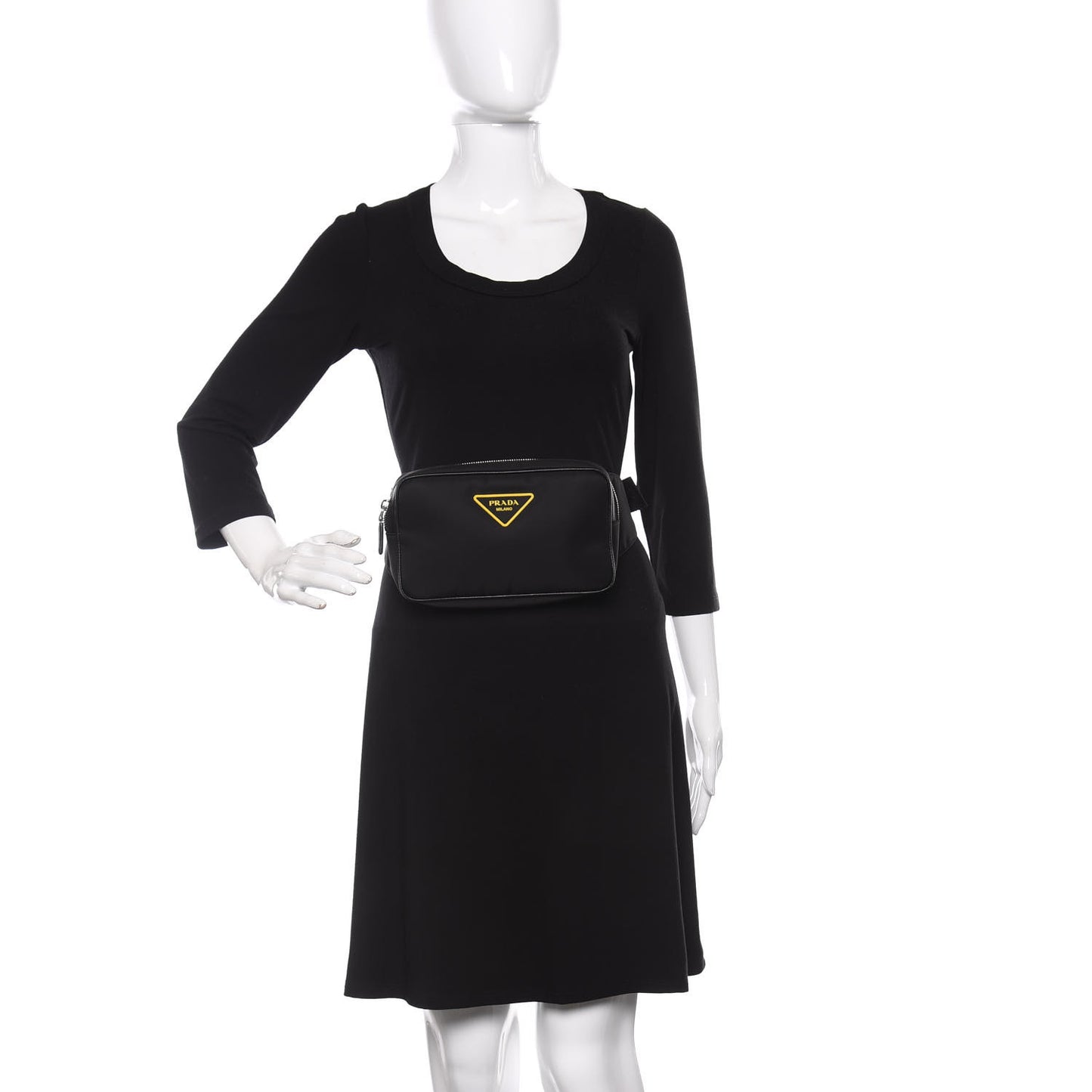 Tessuto Nylon Belt Bag Black