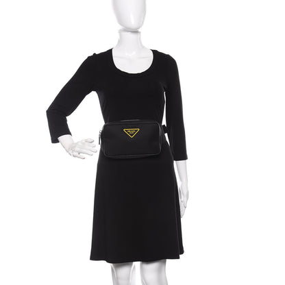 Prada Tessuto Nylon Belt Bag Black 2 of 9