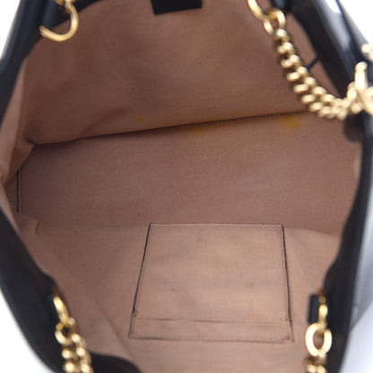 Gucci Apollo Calfskin GG Dadini Embroidered Chain Shoulder Tote Black 5 of 9