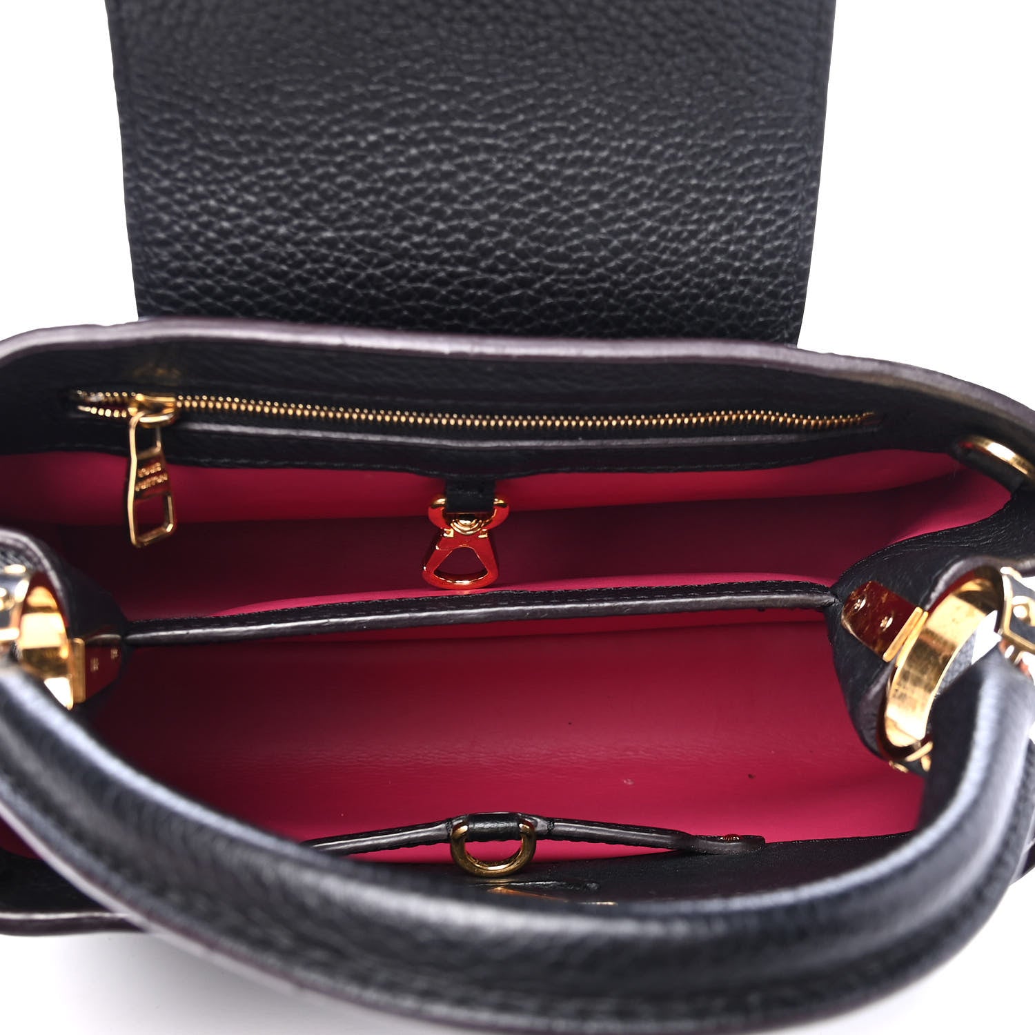 Louis Vuitton Taurillon Capucines BB Black 4 of 5
